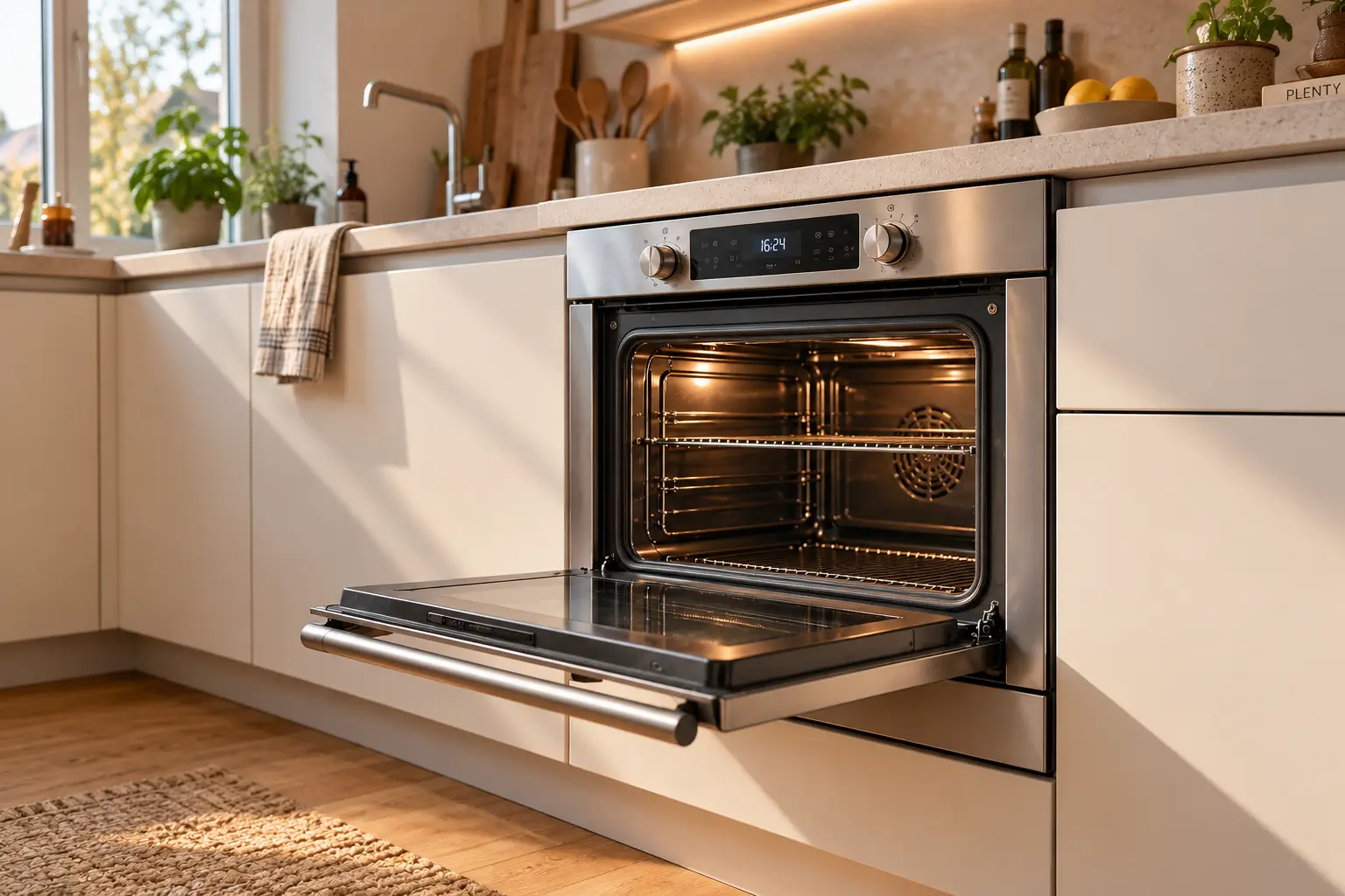 Inbouwoven in een keuken